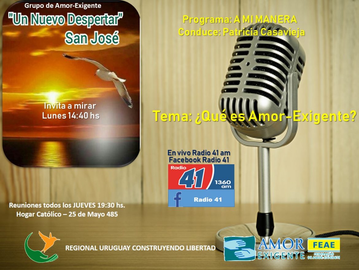 Programa A mi Manera-Radio 41- Familia con Amor-Exigente