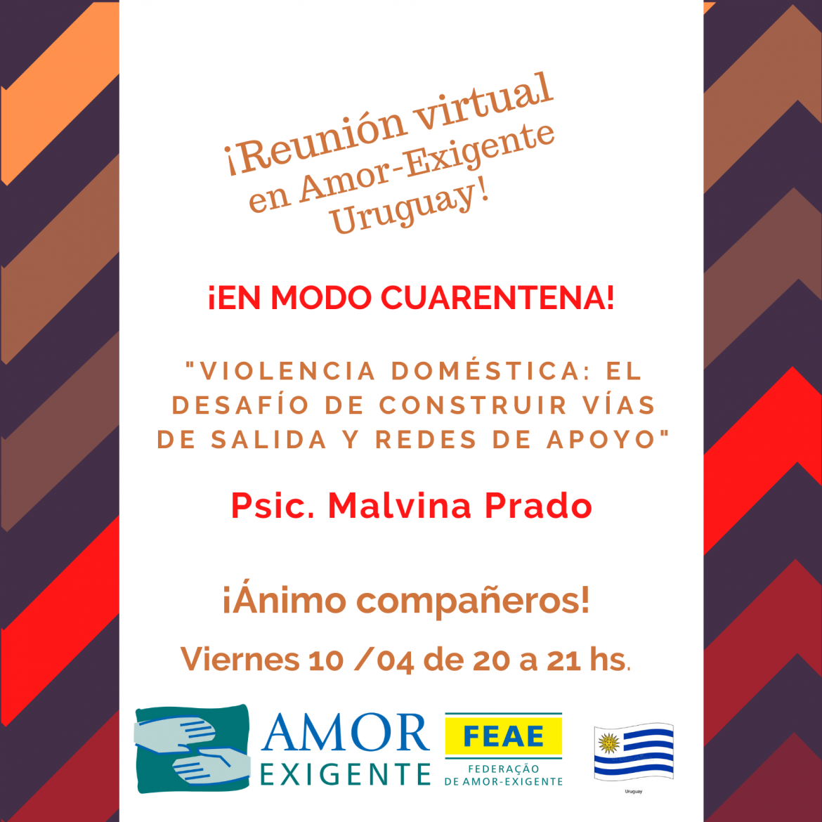 Reunión virtual-Amor-Exigente Uruguay