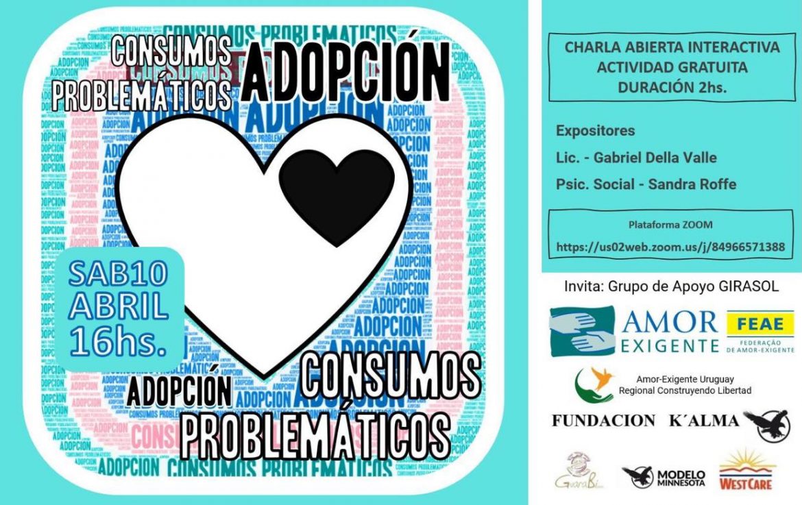 Charla Abierta Interactiva “Consumos Problemáticos, Adopción”
